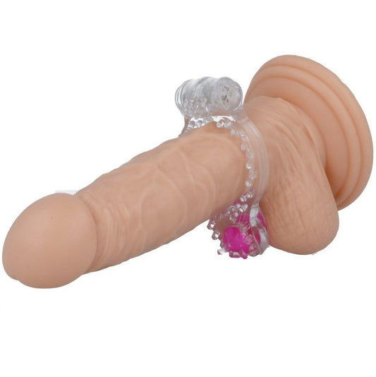 CASUAL LOVE - ANILLO VIBRADOR DOBLE PLACER TRANSPARENTE