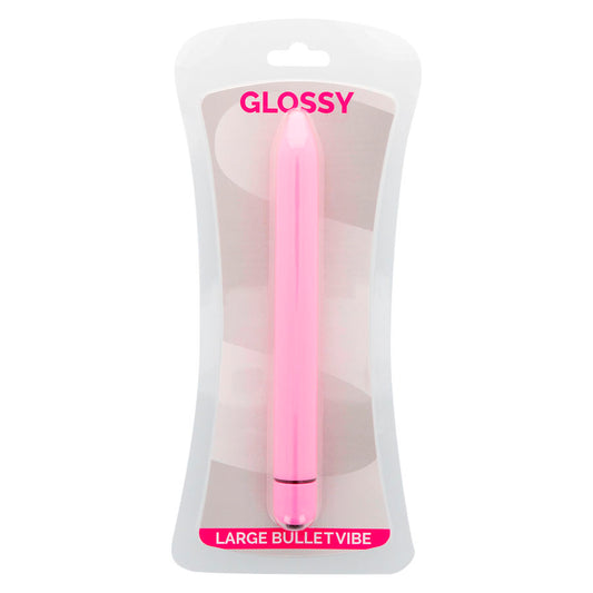 GLOSSY - VIBRADOR DELGADO ROSA