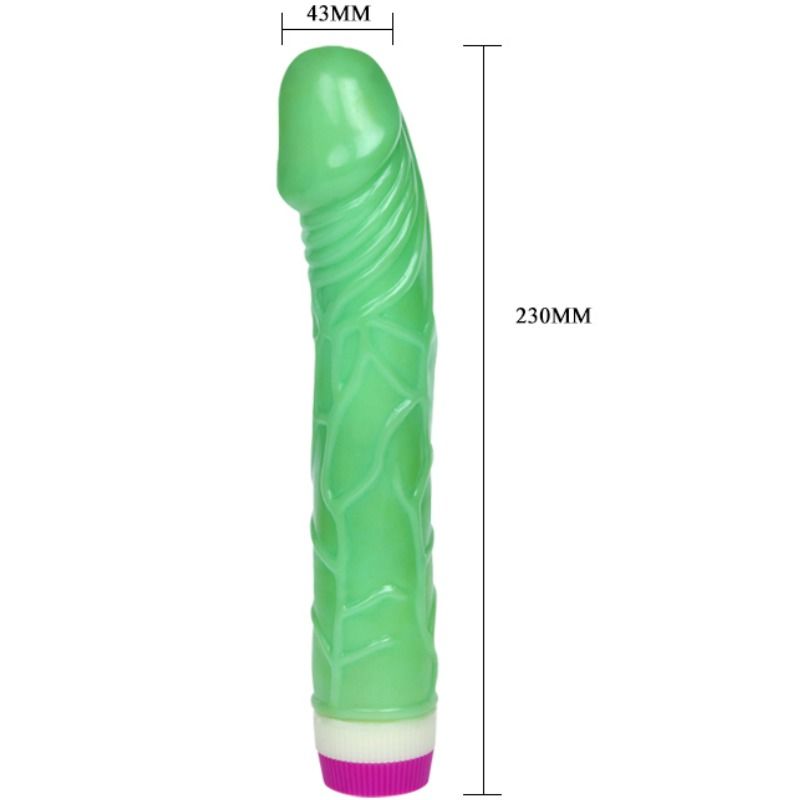 BAILE - VIBRADOR ONDAS DE PLACER 23 CM VERDE