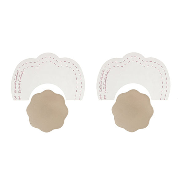 BYE-BRA - REHAUSSEUR DE SEINS + CACHE-TETONS BONNET EN SILICONE D/F