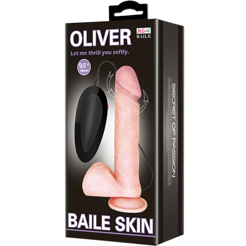 BAILE - OLIVER VIBRATEUR RÉALISTE AVEC FONCTION DE ROTATION