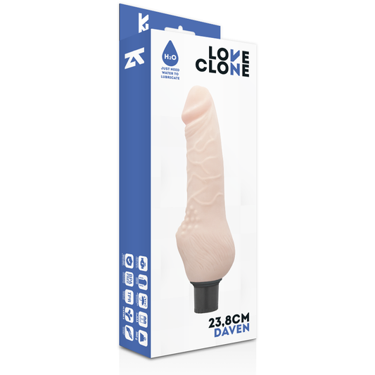 LOVECLONE - DAVEN AUTOLUBRIFICATION RÉALISTE 23,8 CM -O- 3,8 CM