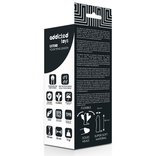 JUGUETES ADICTO - ALARGA TU PENE 18 CM