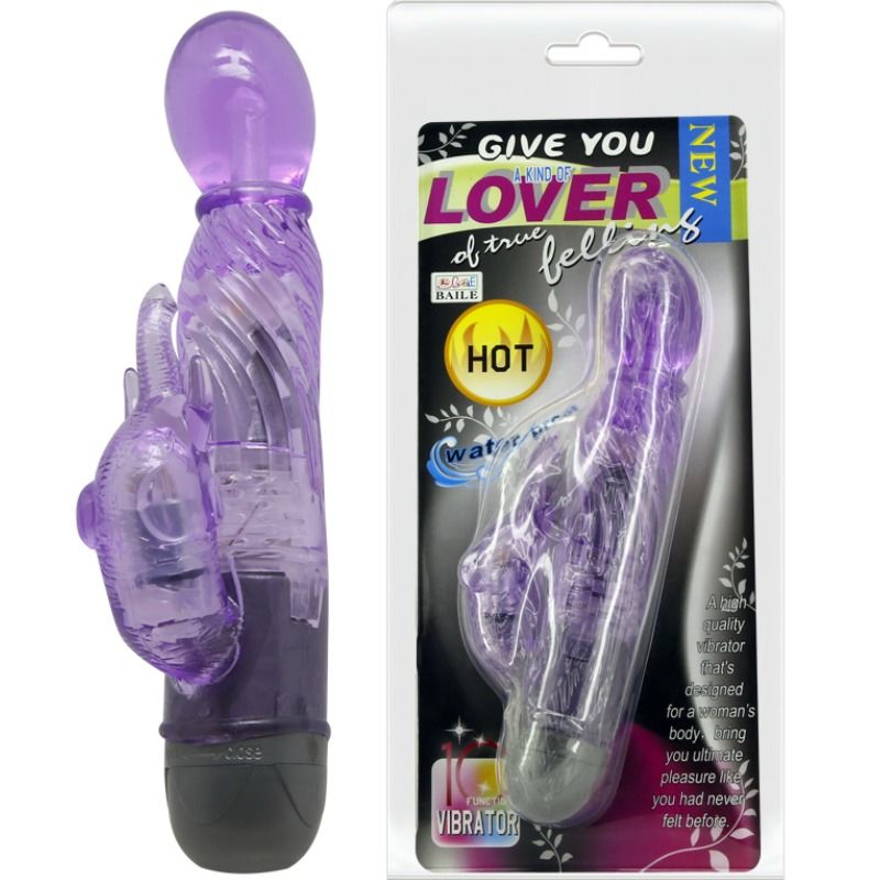 BAILE - OFFREZ-VOUS UNE SORTE D'AMOUREUX VIBRATEUR AVEC LILAS RABBIT 10 MODES