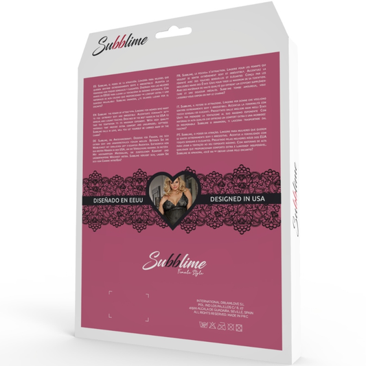 SUBBLIME - QUEEN PLUS BABYDOLL BLANCO CON FLECOS