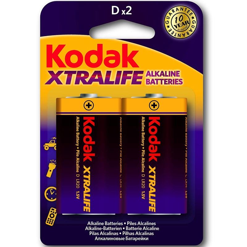 KODAK - PILAS ALCALINAS XTRALIFE LR20 D LR20 1,5 V