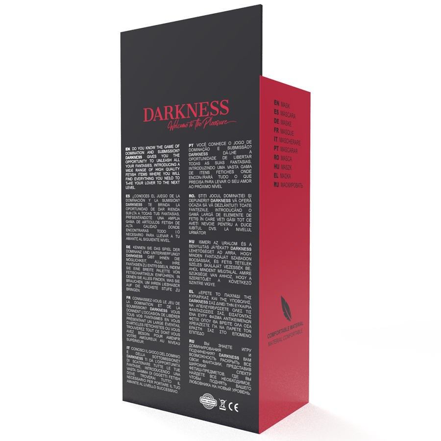 OBSCURITÉ - MASQUE NOIR DROIT