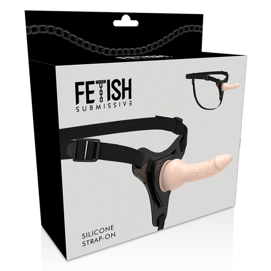ARNÉS FETICHE SUMMISSIVE - SILICONA REALISTA CARNE 16 CM
