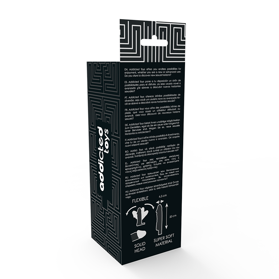 JUGUETES ADICTO - EXTENSIÓN DE PENE NEGRO