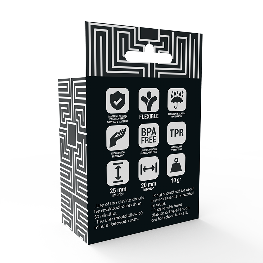 JUGUETES ADICTO - SET DE ANILLOS EN C NEGROS