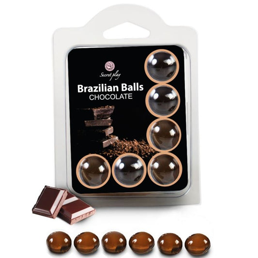 SECRETPLAY - SET 6 BOLAS BRASILEÑAS CHOCOLATE