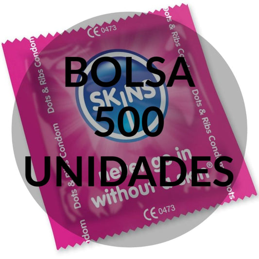 PIELES - CONDONES PUNTAS Y BANDAS BOLSA 500 UNIDADES