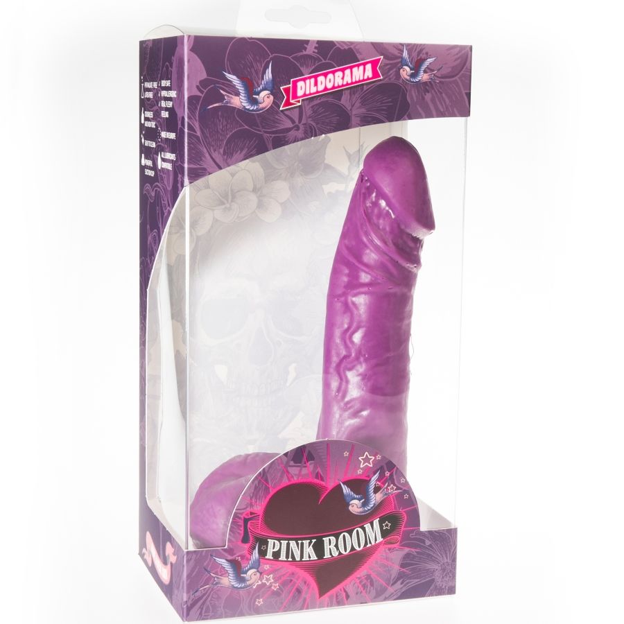 SALA ROSA - DILDO REALISTA EBAN MORADO 19 CM