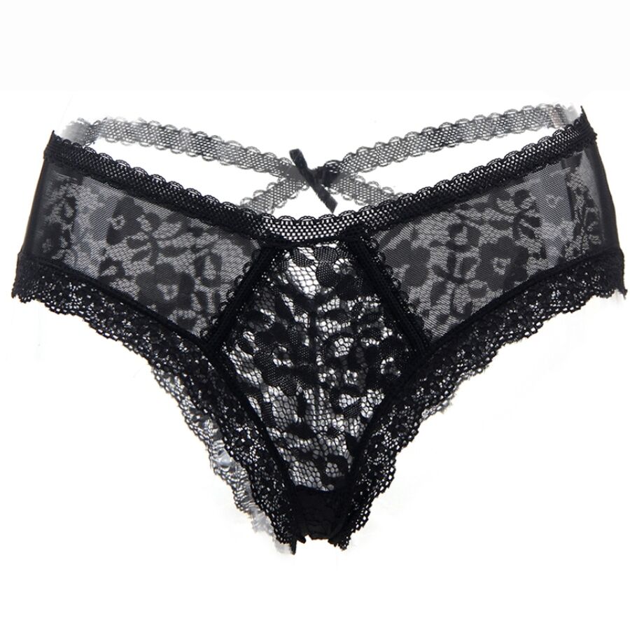 QUEEN LINGERIE - CULOTTE EN DENTELLE FLORALE S/M
