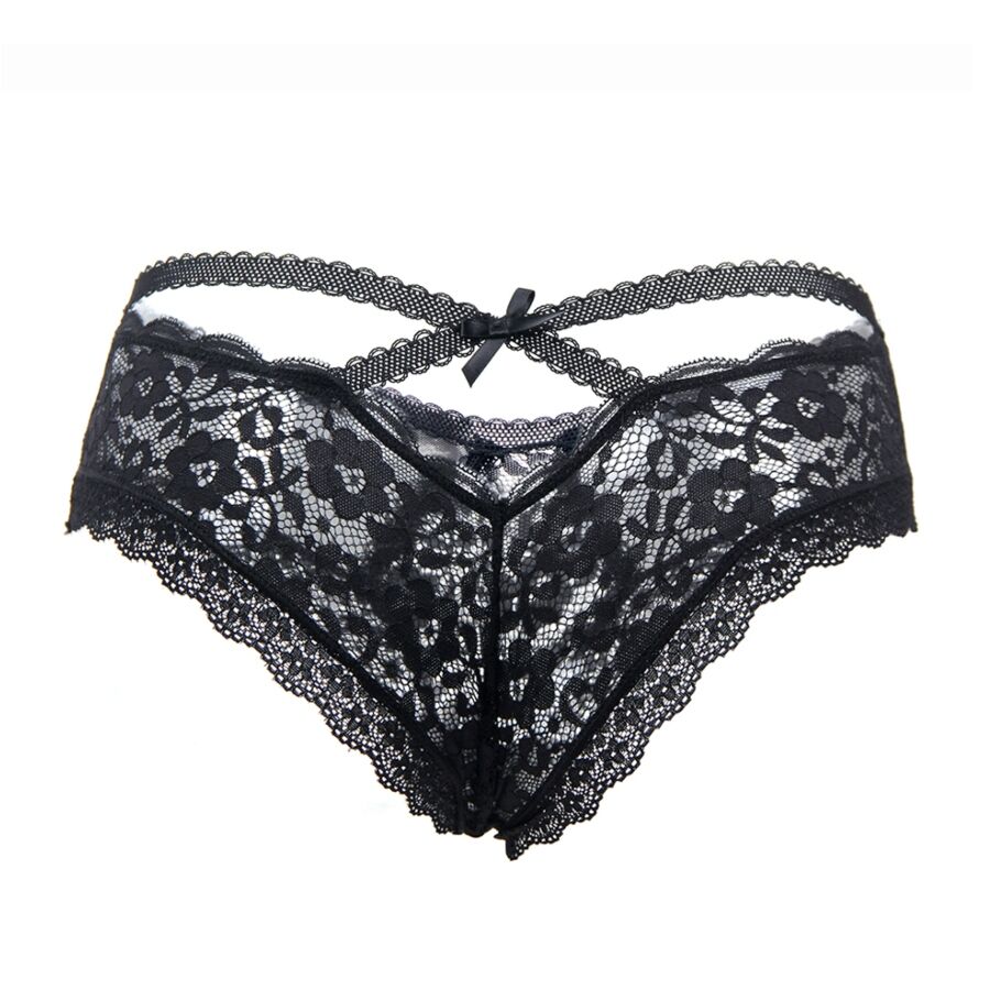 QUEEN LINGERIE - CULOTTE EN DENTELLE FLORALE S/M