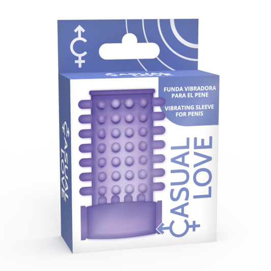 CASUAL LOVE - ANILLO VIBRADOR CON FUNDA MORADO