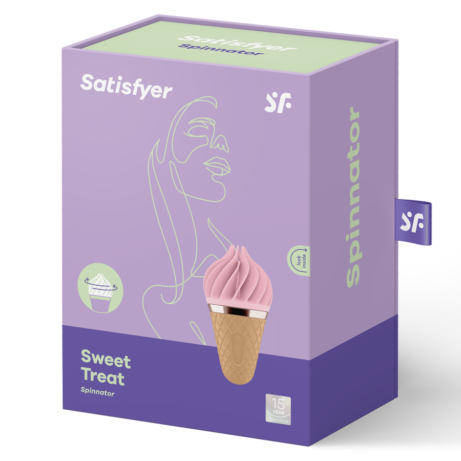 SATISFYER - SWEET TREAT SPINNATOR MARRÓN Y ROSA