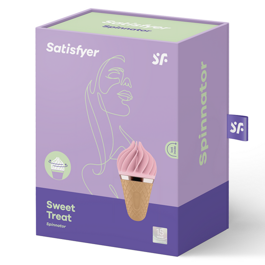 SATISFYER - SWEET TREAT SPINNATOR MARRÓN Y ROSA