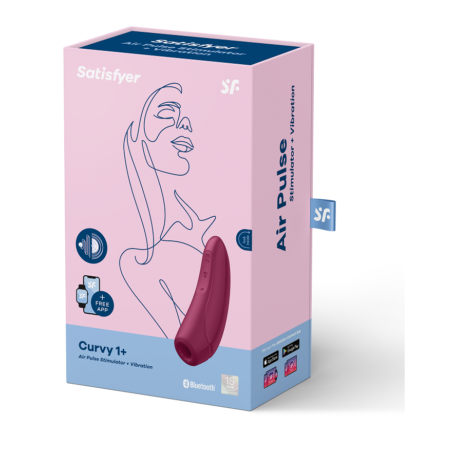 SATISFYER - CURVY 1 + ROSA ROJO