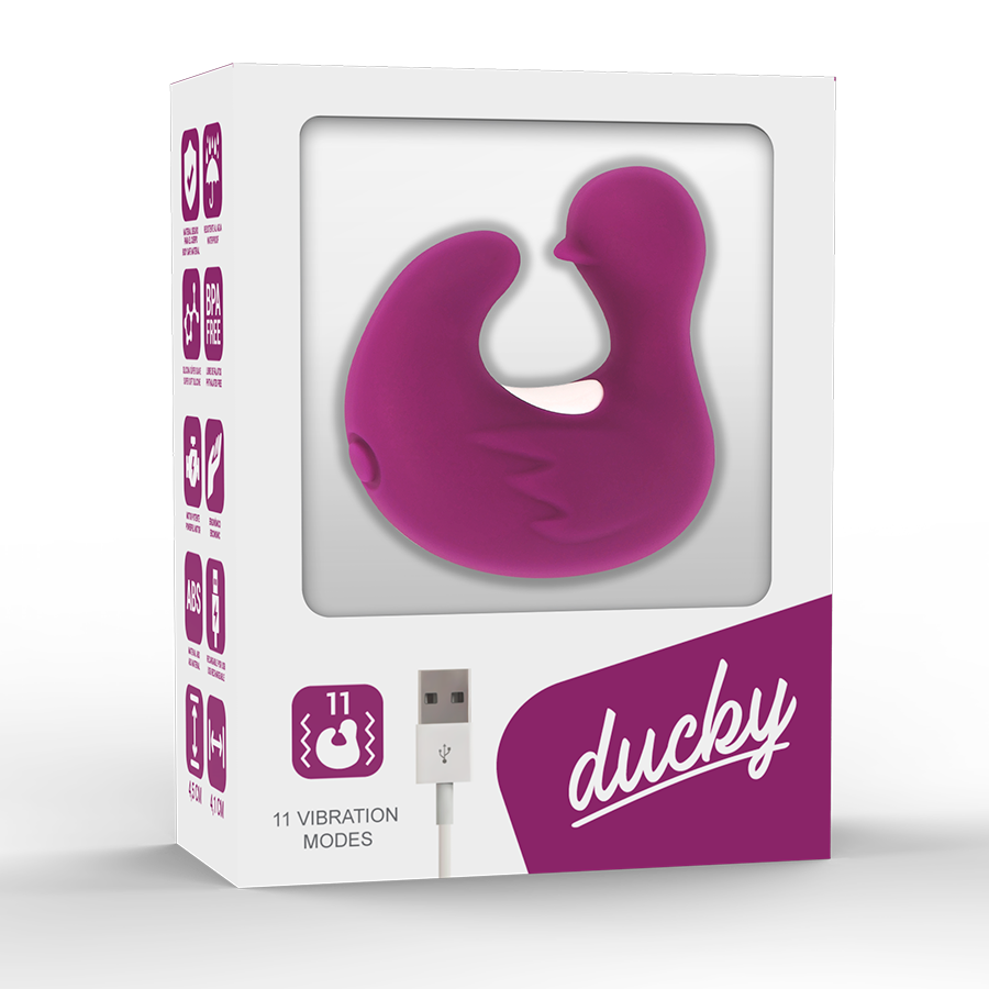 COVERME - DUCKYMANIA DEDAL ESTIMULANTE DE SILICONA RECARGABLE PARA PATO