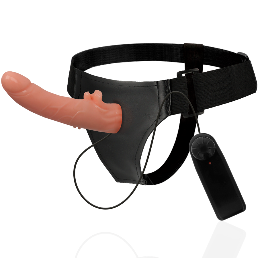 ARNÉS ATRACCIÓN - RNES VIBRADOR HECTOR 20 CM -O- 3.5 CM