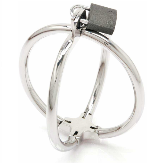 ESTRIBERAS DE ACERO INOXIDABLE CON CRUZ DE METAL DURO