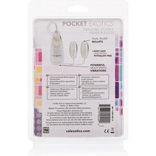 CALEXOTICS - BALAS VIBRATORIAS DUO PLATEADO