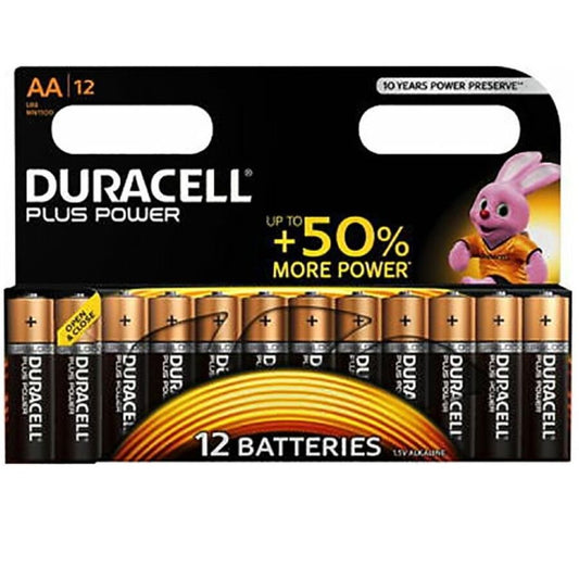 DURACELL - PILAS PLUS POWER AA LR6 12 UNIDADES