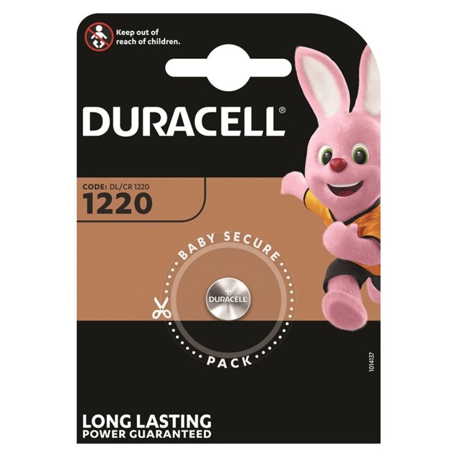 DURACELL - BATERIA BOTON LITIO CR1220 3V 1UNIDAD