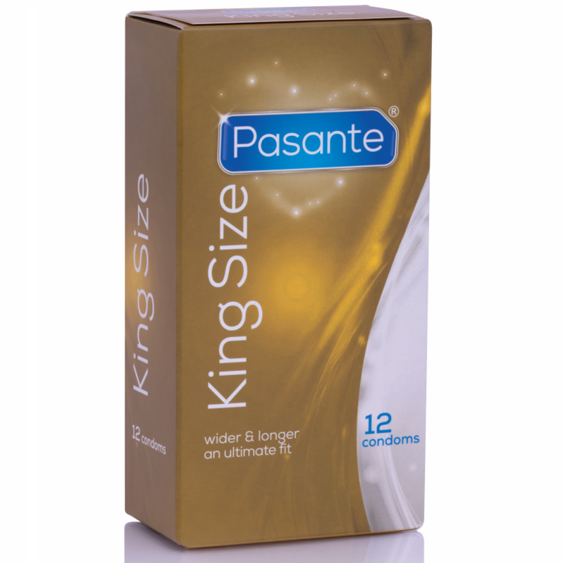 PASANTE - PRÉSERVATIFS KING MS LONG ET LARGEUR 12 UNITÉS
