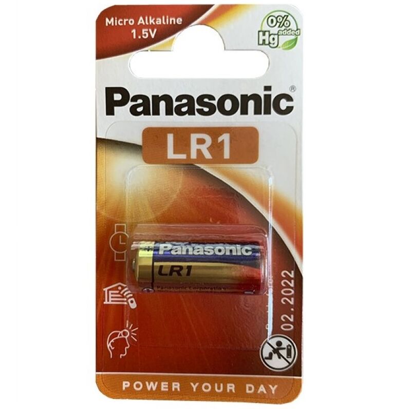 PANASONIC - PILA ALCALINA LR1 1.5V BLISTER 1 PAQUETE
