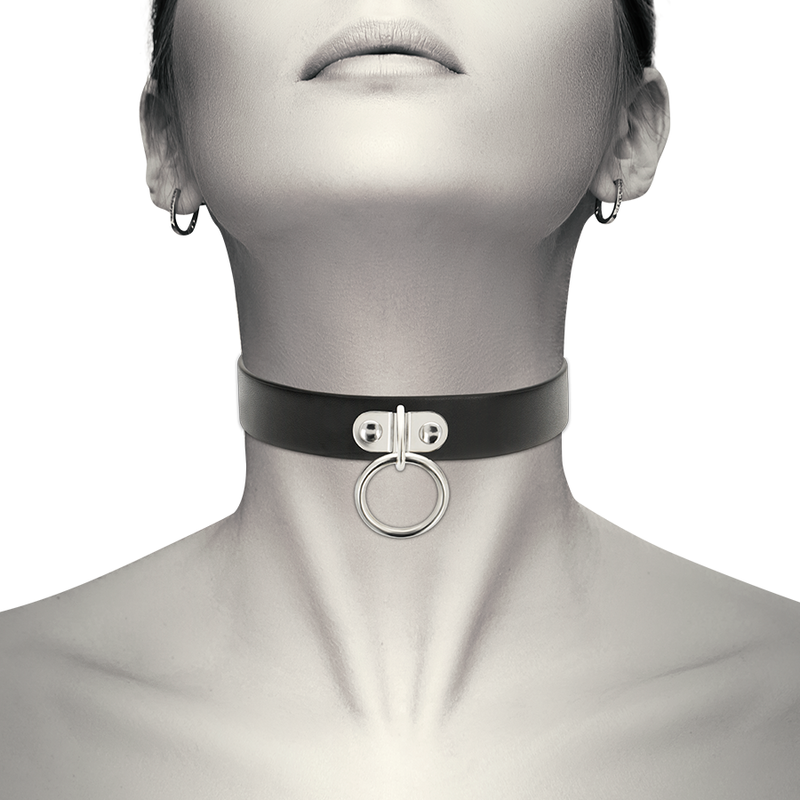 COQUETTE CHIC DESIRE - COLLIER EN CUIR VEGAN ACCESSOIRE FÉTICHISME FEMME