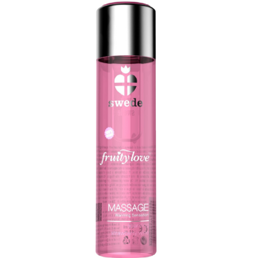 SUECO - ACEITE DE MASAJE FRUITY LOVE EFECTO CALOR VINO DE FRESA ESPUMOSO 120 ML