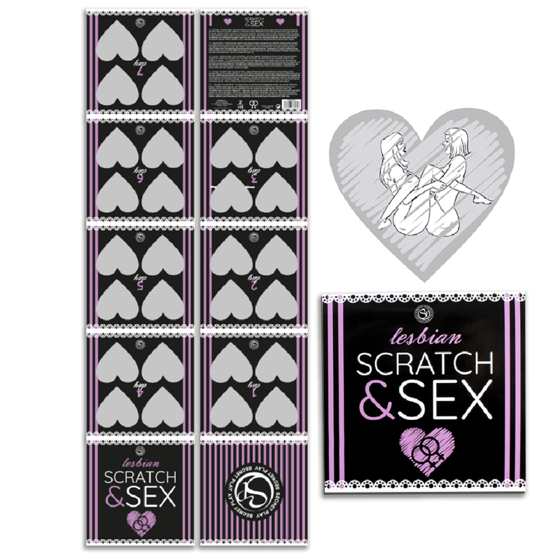 SECRETPLAY - JEU DE GRATTAGE ET DE SEXE POUR COUPLES POSITIONS LESBIENNES (ES/EN/FR/PT/DE)