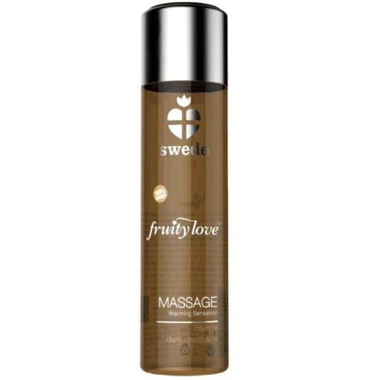 SUECO - ACEITE DE MASAJE FRUITY LOVE EFECTO CALOR CHOCOLATE NEGRO INTENSO 60 ML