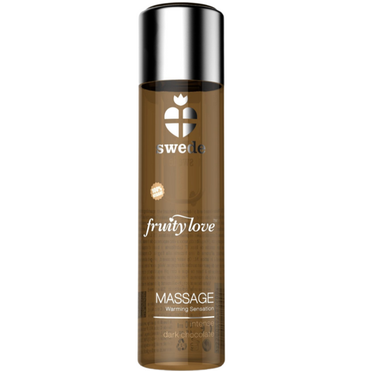 SUECO - ACEITE DE MASAJE FRUITY LOVE EFECTO CALOR CHOCOLATE NEGRO INTENSO 120 ML