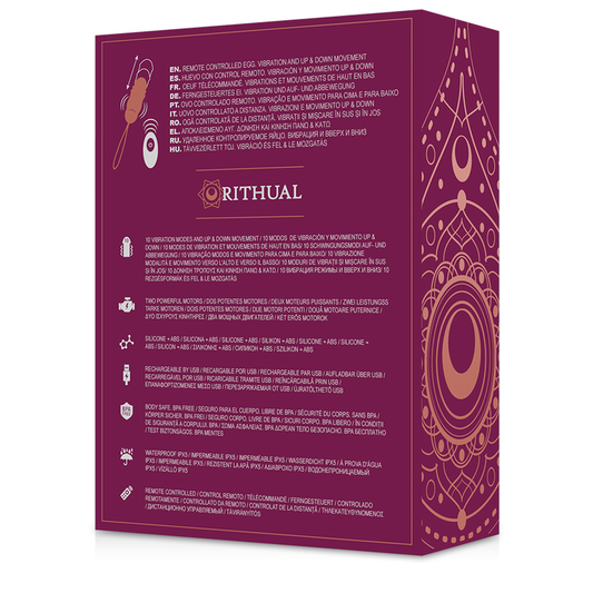 RITUAL - SISTEMA DE ARRIBA Y ABAJO CON CONTROL REMOTO REVA EGG + VIBRACIÓN