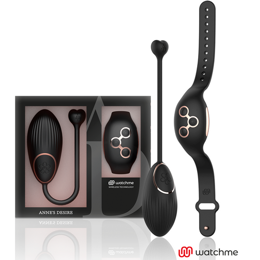 EL DESEO DE ANNE - TECNOLOGÍA DE CONTROL REMOTO EGG WATCHME NEGRO/DORADO