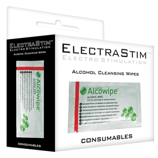 ELECTRASTIM - PAQUETE DE SOBRES DE TOALLITAS DE LIMPIEZA ESTÉRILES