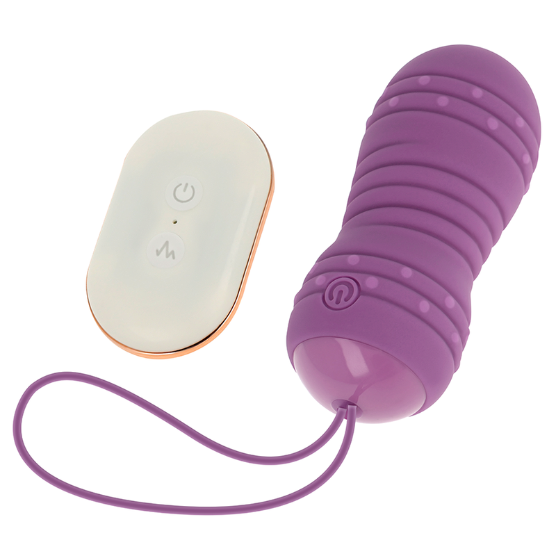 OHMAMA - HUEVO GIRATORIO DE CONTROL REMOTO 7 PATRONES MORADO