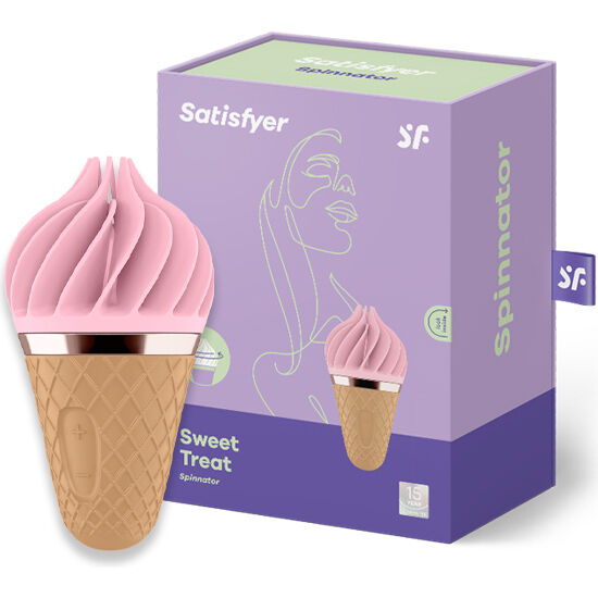 SATISFYER - SWEET TREAT SPINNATOR MARRÓN Y ROSA