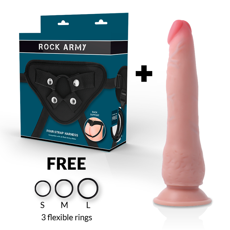 ROCKARMY - ARNÉS + CRUSADER DE DOBLE DENSIDAD 21,5 CM -O- 4,46 CM