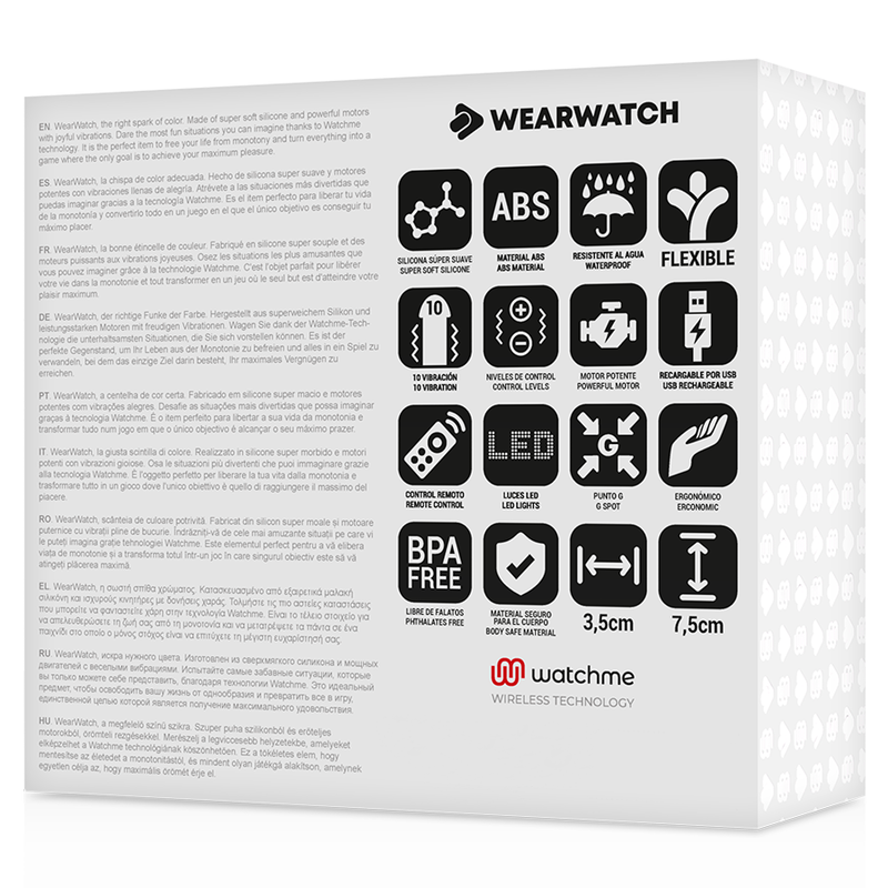 WEARWATCH - TECNOLOGÍA WATCHME DE CONTROL REMOTO DE HUEVO AGUA DE MAR / CHORRO