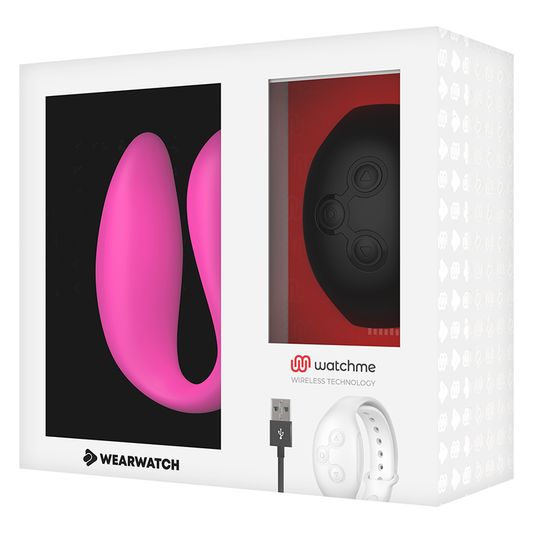 WEARWATCH - WATCHME VIBRATEUR DOUBLE TECHNOLOGIE FUCHSIA/AZABACHE