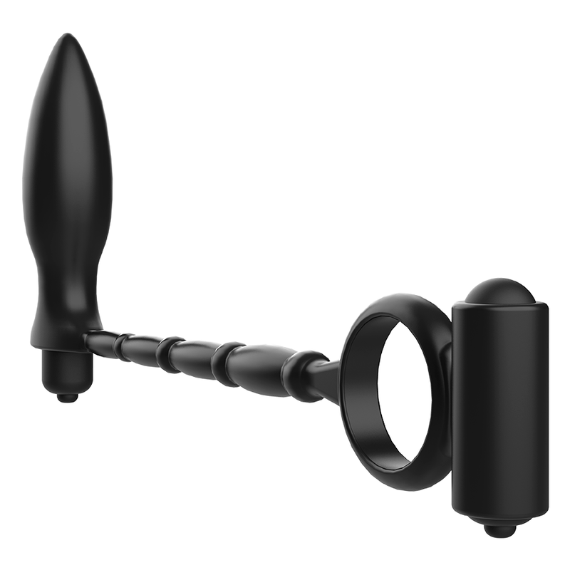 JUGUETES ADICTO - PLUG ANAL CON ANILLO VIBRATORIO
