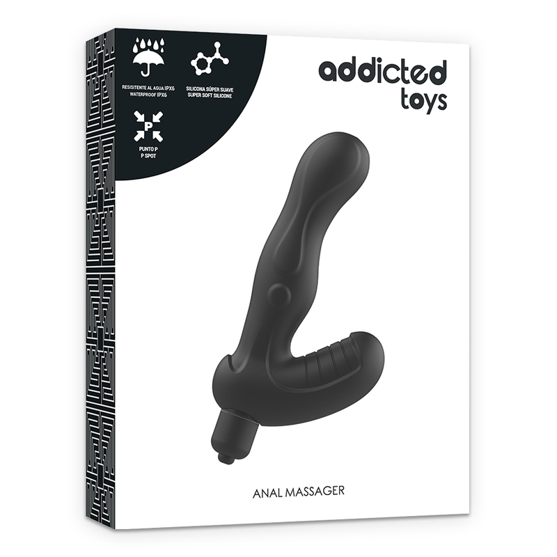 ADDICTED TOYS - VIBRADOR ANAL DE PRÓSTATA DE SILICONA P-SPOT