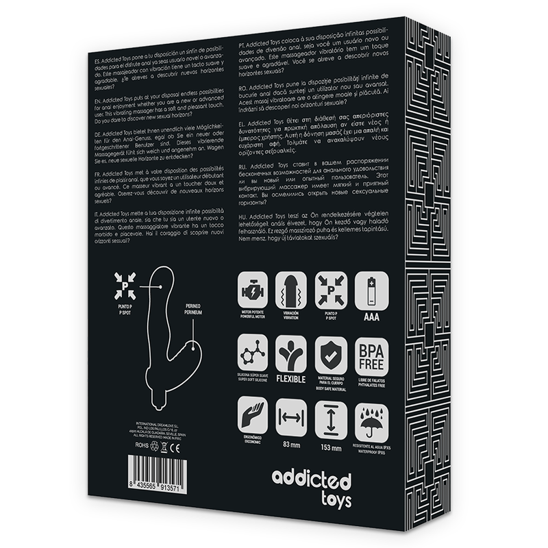 ADDICTED TOYS - Stimulateur anal en silicone pour la prostate et le point P